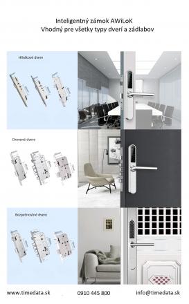 Inteligentný elektronický zámok-FP-čierny